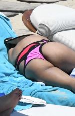 DANIELLA SEMAAN in Bikini at a Beach in Greece 06/18/2021