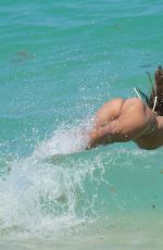 DEBBIE ST. PIERRE in Bikini at a Beach in Miami 06/10/201