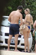 DELILAH HAMLIN in Bikini with Friends in Tulum 06/12/2021