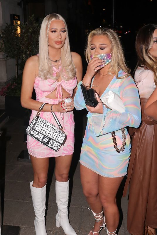 DEMI and FRANKIE SIMS at Novikov and Tape Nightclub in London 06/01/2021