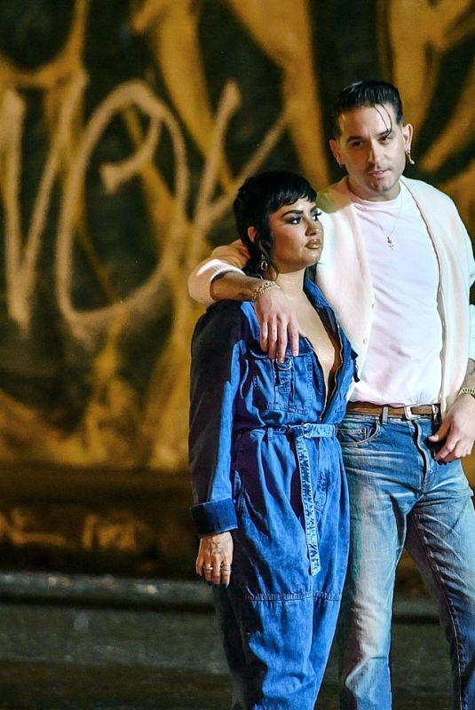 DEMI LOVATO and G-Eazy While on the Set of a Music Video in Los Angeles 06/10/2021