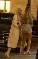 DEMI SIMS and BETHAN KERSHAW at The Mayfair Hotel in London 06/02/2021