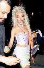 DOJA CAT Arrives at Her Planet Her Album Release Party in Los Angles 06/24/2021