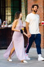 EIZA GONZALEZ and Paul Rabil Out for Coffee in New York 06/21/2021