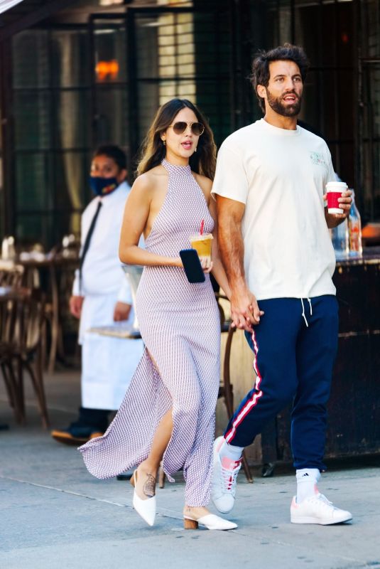 EIZA GONZALEZ and Paul Rabil Out for Coffee in New York 06/21/2021