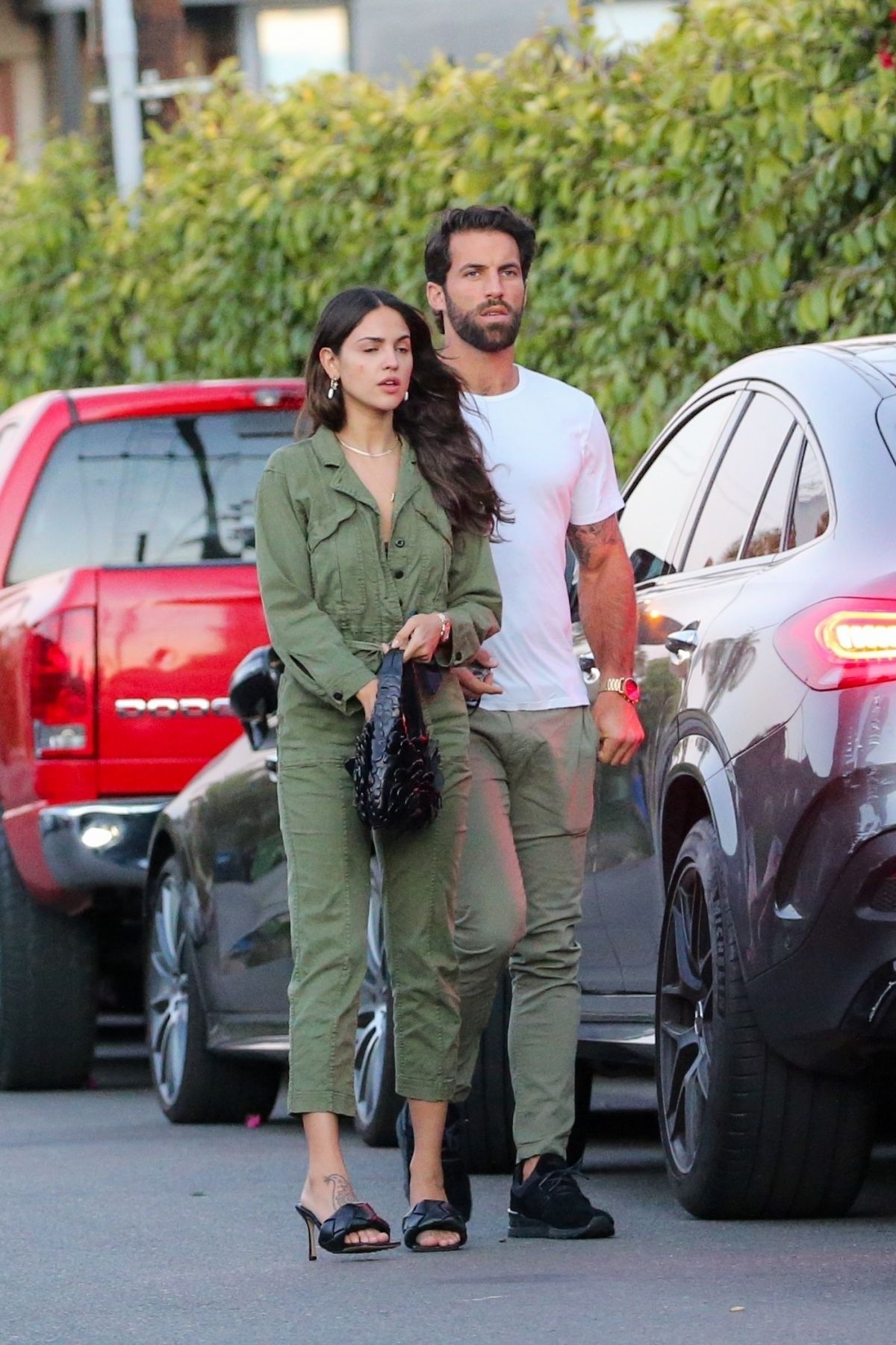 EIZA GONZALEZ and Paul Rabil Out for Dinner in Venice Beach 06/09/2021 ...