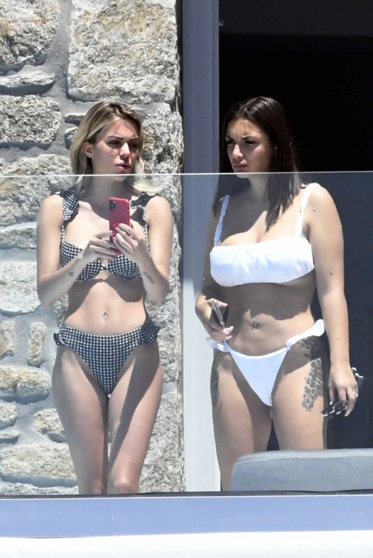 ELETTRA LAMBORGHINI and LUDOVICA PAGANI on Vacation in Mykonos 06/15/2021