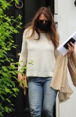 ELIZABETH HURLEY Leaves Her Home in London 06/23/2021