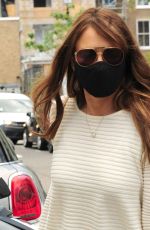 ELIZABETH HURLEY Leaves Her Home in London 06/23/2021