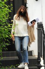 ELIZABETH HURLEY Leaves Her Home in London 06/23/2021