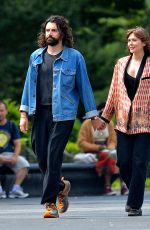 ELIZABETH OLSEN and Robbie Arnett Out in New York 06/16/2021