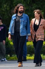 ELIZABETH OLSEN and Robbie Arnett Out in New York 06/16/2021