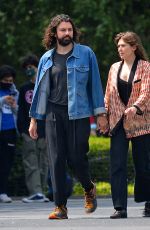 ELIZABETH OLSEN and Robbie Arnett Out in New York 06/16/2021