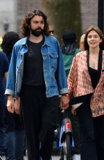 ELIZABETH OLSEN and Robbie Arnett Out in New York 06/16/2021