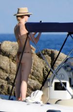 ELLE EVANS in Bikini on a Boat Trip at Skiathos Island 06/16/2021