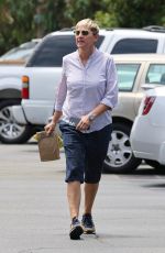 ELLEN DEGENERES Out for Sandwich in Montecito 06/21/2021