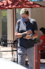 ELLEN DEGENERES Take a Very Emotional Phone Call in Montecito 06/14/2021