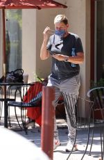 ELLEN DEGENERES Take a Very Emotional Phone Call in Montecito 06/14/2021