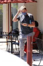 ELLEN DEGENERES Take a Very Emotional Phone Call in Montecito 06/14/2021