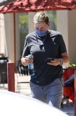 ELLEN DEGENERES Take a Very Emotional Phone Call in Montecito 06/14/2021