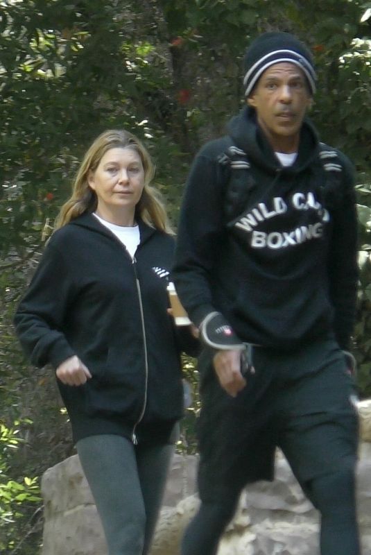 ELLEN POMPEO and Chris Ivery Out Hiking at Griffith Park in Los Feliz 06/08/2021
