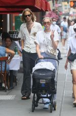 ELSA HOSK Leaves Balthazar after Having Lunch in New York 06/21/2021