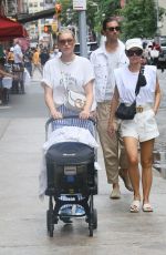 ELSA HOSK Leaves Balthazar after Having Lunch in New York 06/21/2021
