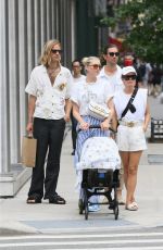 ELSA HOSK Leaves Balthazar after Having Lunch in New York 06/21/2021