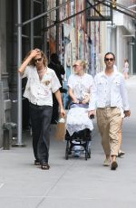 ELSA HOSK Leaves Balthazar after Having Lunch in New York 06/21/2021