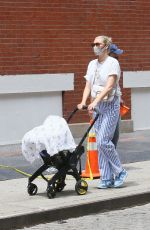 ELSA HOSK Leaves Balthazar after Having Lunch in New York 06/21/2021