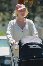 ELSA HOSK Out with Her Baby Tuulikki Near Her Home in Los Angeles 06/12/2021