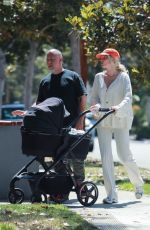 ELSA HOSK Out with Her Baby Tuulikki Near Her Home in Los Angeles 06/12/2021