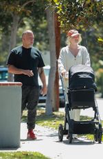 ELSA HOSK Out with Her Baby Tuulikki Near Her Home in Los Angeles 06/12/2021
