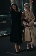 EMILY ALYN LIND and LAURA BENANTI on the Set of Gossip Girl in New York 06/06/2021