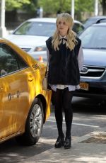 EMILY ALYN LIND on the Set of Gossip Girl in New York 06/08/2021