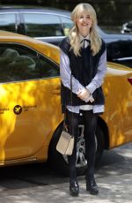 EMILY ALYN LIND on the Set of Gossip Girl in New York 06/08/2021