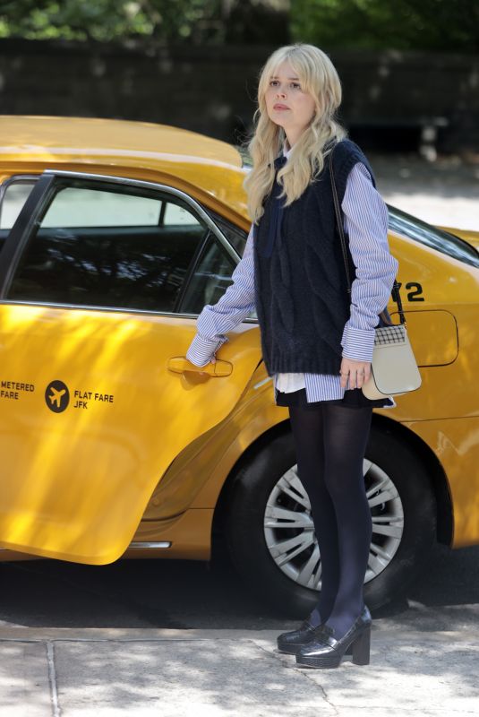 EMILY ALYN LIND on the Set of Gossip Girl in New York 06/08/2021