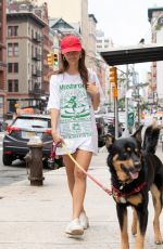 EMILY RATAJKOWSKI Out with Her Dog in New York 06/19/2021