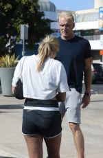 EMMA KROKDAL and Dolph Lundgren Out in Los Angeles 06/21/2021