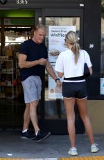 EMMA KROKDAL and Dolph Lundgren Out in Los Angeles 06/21/2021