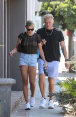 EMMA KROKDAL and Dolph Lundgren Shopping at Mel and Rose Wine, Spirits & Gifts in Los Angeles 06/03/2021