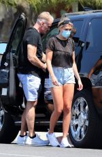 EMMA KROKDAL and Dolph Lundgren Shopping at Mel and Rose Wine, Spirits & Gifts in Los Angeles 06/03/2021