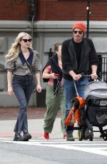 EMMA ROBERTS and Garrett Hedlund Out with Their Baby in Boston 06/25/2021