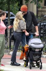 EMMA ROBERTS and Garrett Hedlund Out with Their Baby in Boston 06/25/2021
