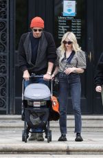 EMMA ROBERTS and Garrett Hedlund Out with Their Baby in Boston 06/25/2021