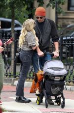 EMMA ROBERTS and Garrett Hedlund Out with Their Baby in Boston 06/25/2021