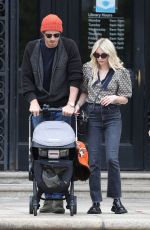 EMMA ROBERTS and Garrett Hedlund Out with Their Baby in Boston 06/25/2021