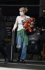 EMMA ROBERTS Arrives in Boston 06/01/2021