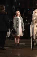 EMMA ROBERTS on the Set of About Fate in Boston 06/29/2021