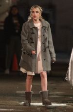 EMMA ROBERTS on the Set of About Fate in Boston 06/29/2021